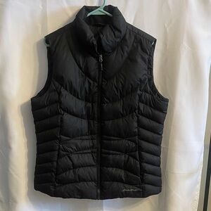 Eddie Bauer Women's Quilted Black Puffer West EB650